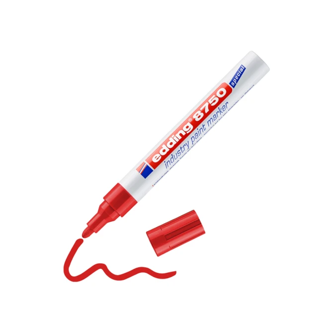 Paintmarker edding 8750 industrie 2-4mm rood