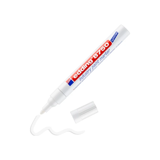 Paintmarker edding 8750 industrie 2-4mm wit