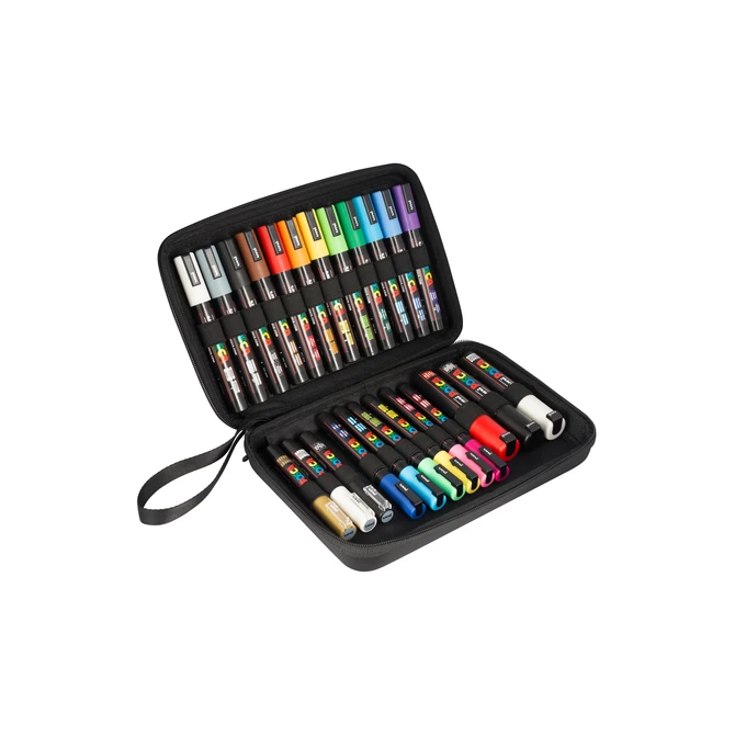 Paintmarker Uni POSCA assorti koffer à 24 stuks