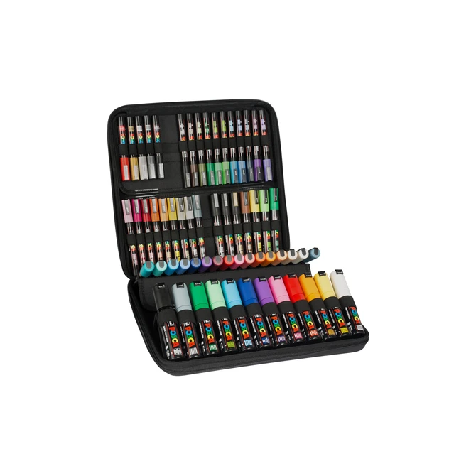 Paintmarker Uni POSCA assorti koffer à 60 stuks