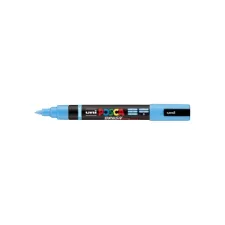 Paintmarker Uni POSCA PC-5BR brushpunt medium lichtblauw