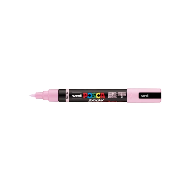 Paintmarker Uni POSCA PC-5BR brushpunt medium lichtroze