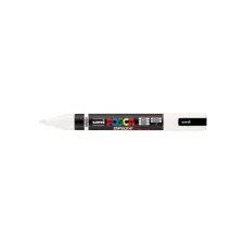 Paintmarker Uni POSCA PC-5BR brushpunt medium wit