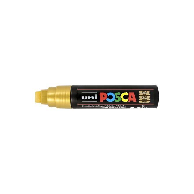 Paintmarker Uni POSCA PC17K extra breed rechthoek goud