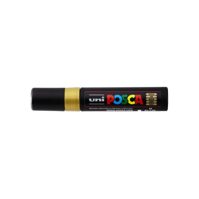 Paintmarker Uni POSCA PC17K extra breed rechthoek goud