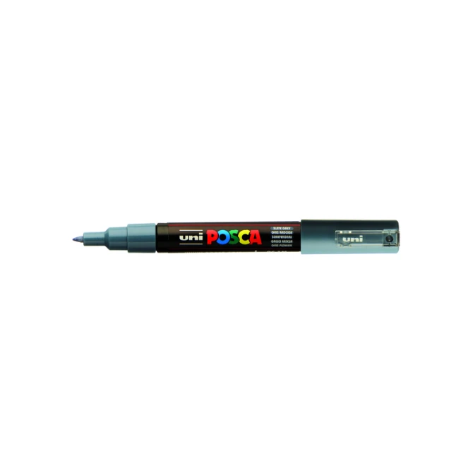 Paintmarker Uni POSCA PC1MC extra fijn leisteengrijs