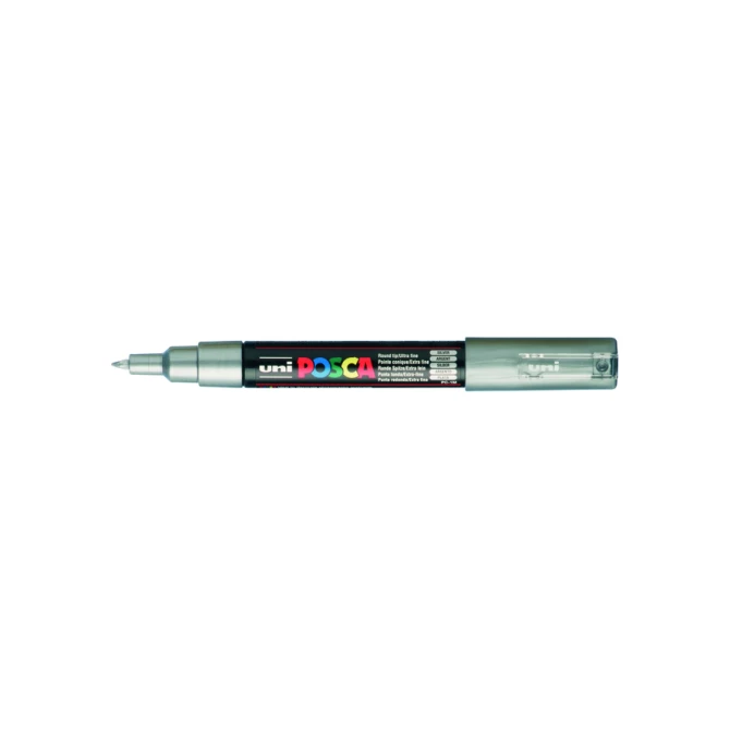 Paintmarker Uni POSCA PC1MC extra fijn zilver