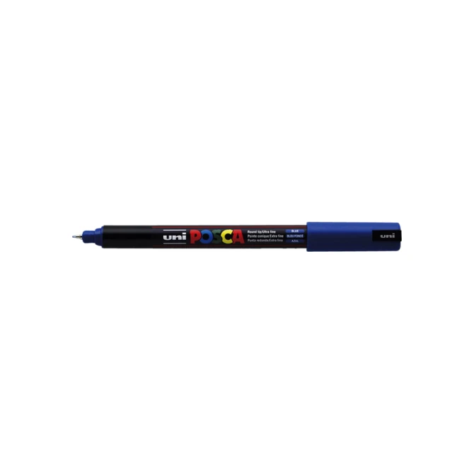 Paintmarker Uni POSCA PC1MR extra fijn donkerblauw