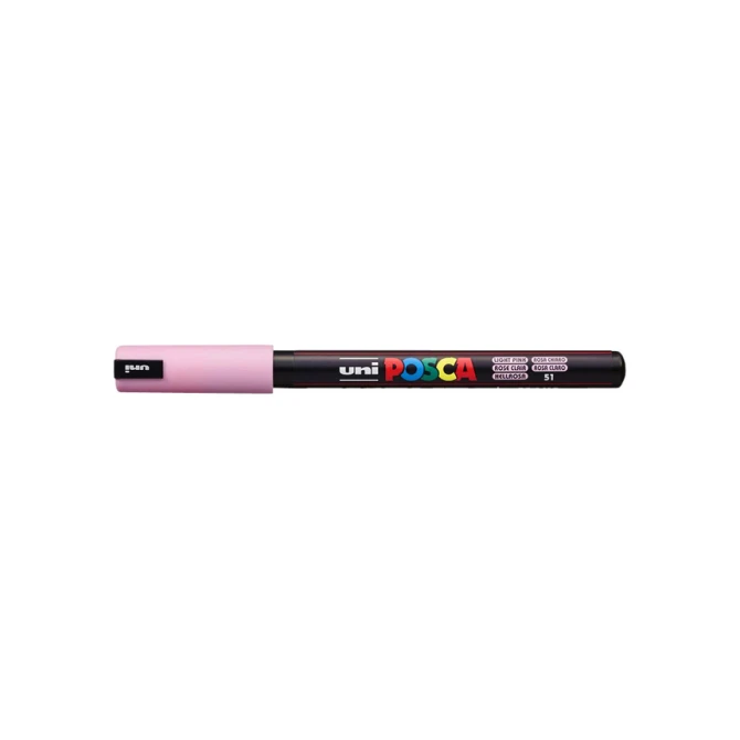 Paintmarker Uni POSCA PC1MR extra fijn lichtroze