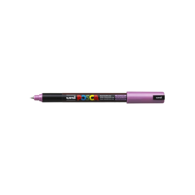 Paintmarker Uni POSCA PC1MR extra fijn metallic roze