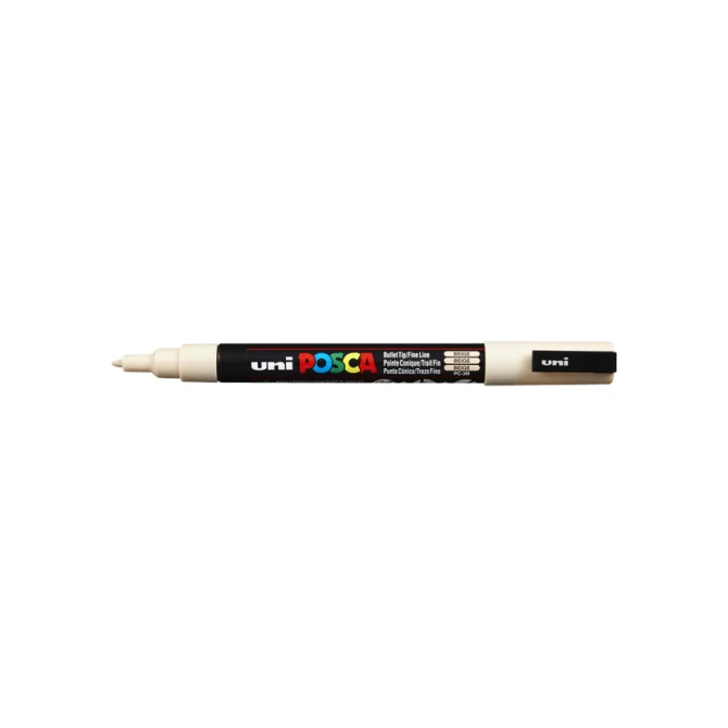 Paintmarker Uni POSCA PC3M fijn beige