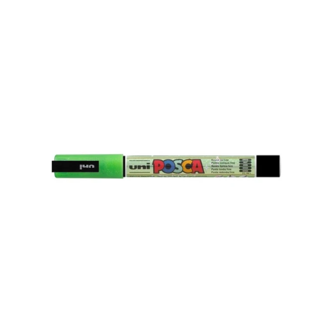 Paintmarker Uni POSCA PC3M fijn glitter donkergroen