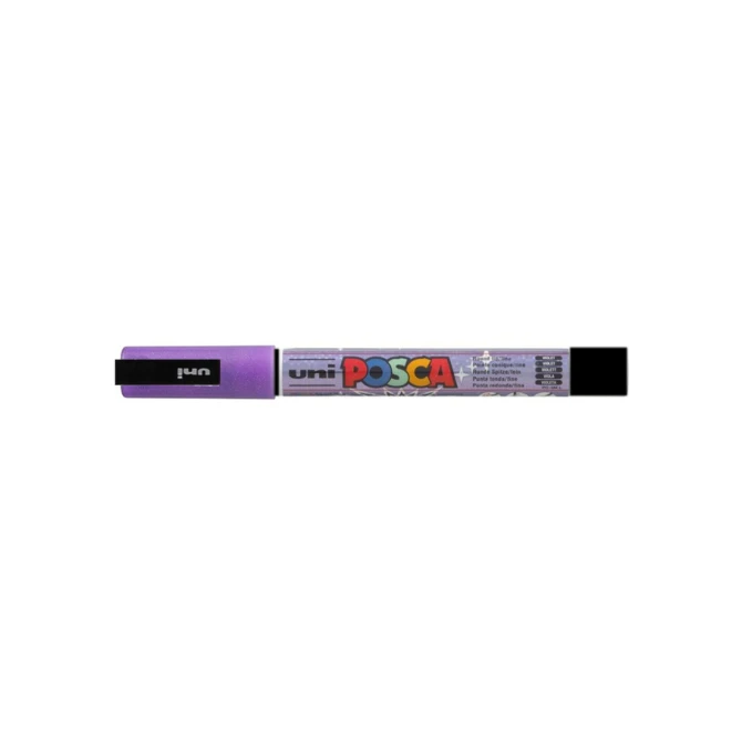 Paintmarker Uni POSCA PC3M fijn glitter paars