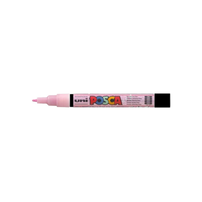 Paintmarker Uni POSCA PC3M fijn glitter roze