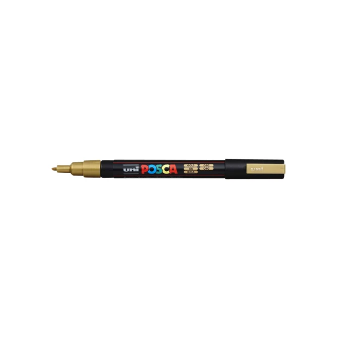 Paintmarker Uni POSCA PC3M fijn goud