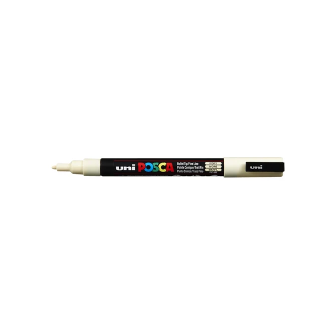 Paintmarker Uni POSCA PC3M fijn ivoor