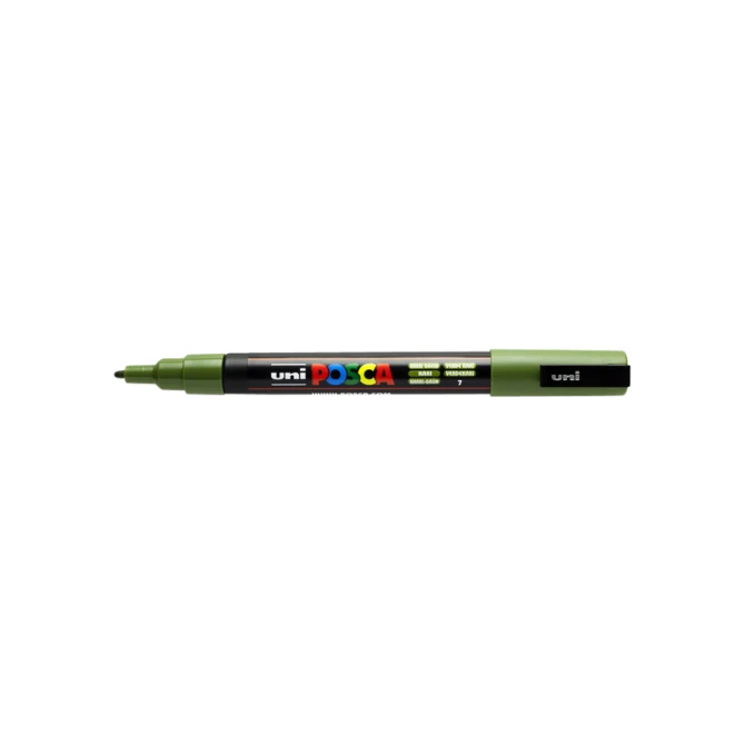 Paintmarker Uni POSCA PC3M fijn kaki