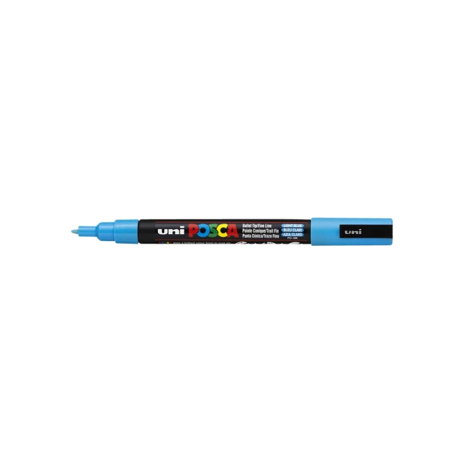 Paintmarker Uni POSCA PC3M fijn lichtblauw