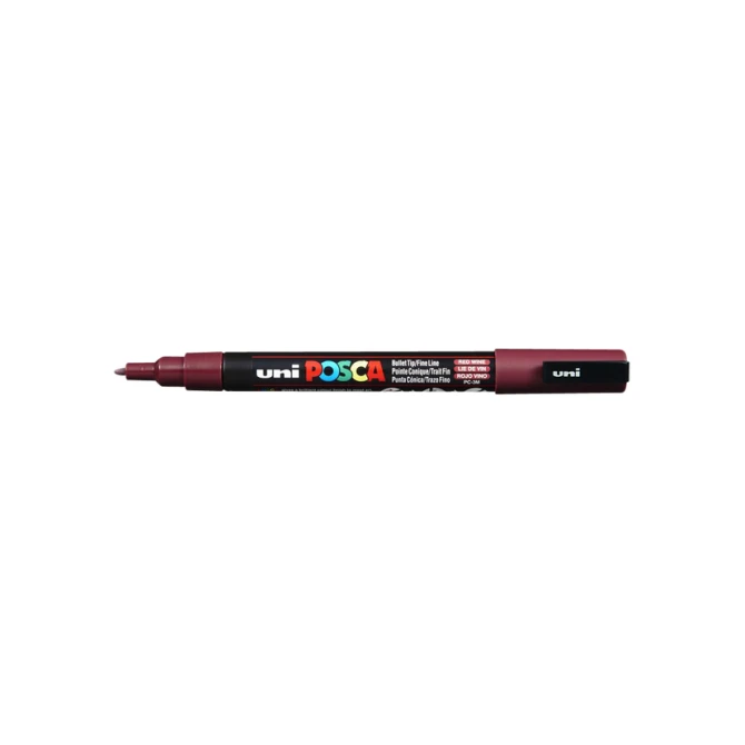 Paintmarker Uni POSCA PC3M fijn wijnrood