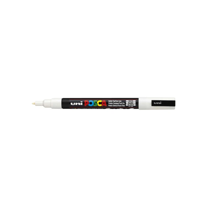 Paintmarker Uni POSCA PC3M fijn wit
