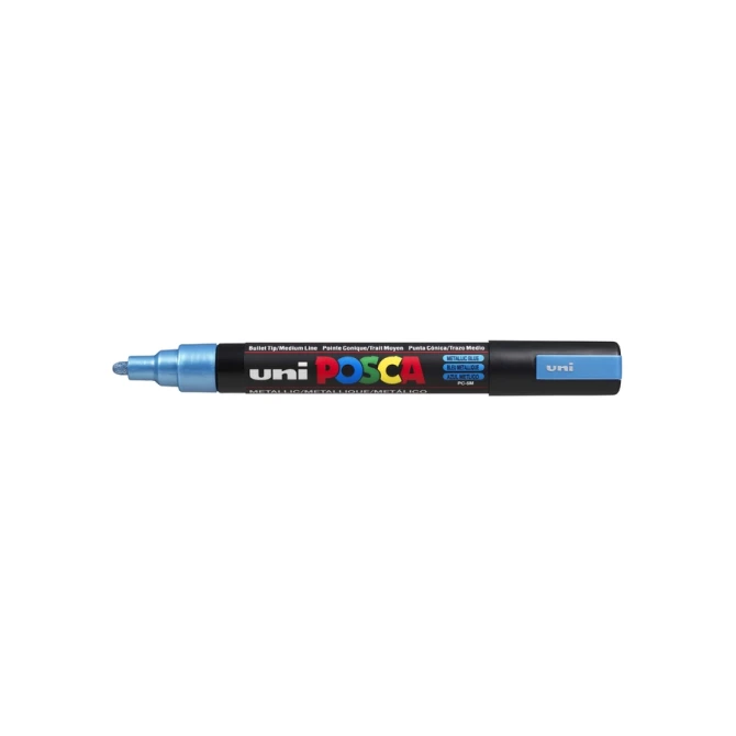 Paintmarker Uni POSCA PC5M medium metallic blauw