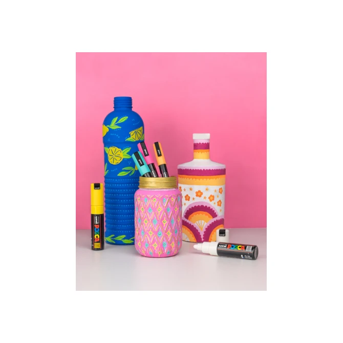 Paintmarker Uni POSCA PC5M medium pastel assorti set à 8 stuks