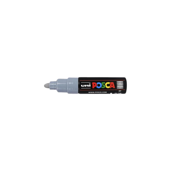 Paintmarker Uni POSCA PC7M breed grijs