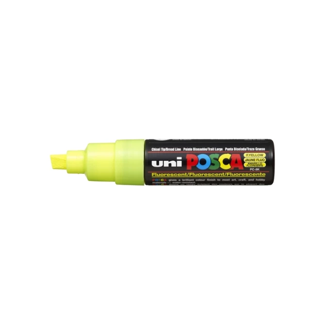 Paintmarker Uni POSCA PC8K breed schuin fluor gl