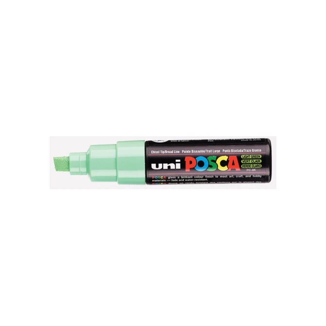 Paintmarker Uni POSCA PC8K breed schuin lichtgroen