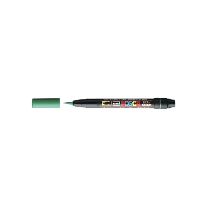Paintmarker Uni POSCA PCF350 Brush 1-10mm donkergroen