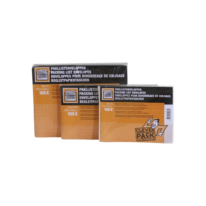 Paklijstenvelop CleverPack zelfklevend onbedrukt 230x110mm pak à 100 stuks
