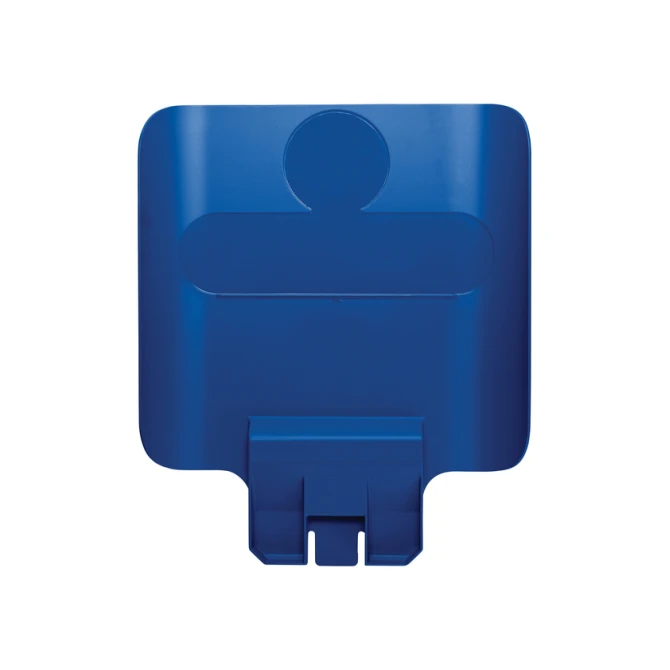 Paneel Rubbermaid Slim Jim Recyclestation voor label blauw