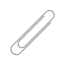 Paperclip Alco 50mm rond vernikkeld 100 stuks
