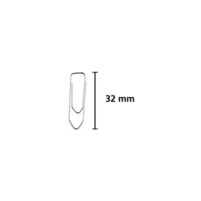 Paperclip Kangaro 32mm hoekig verzinkt doos à 100 stuks