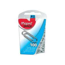 Paperclip Maped Office 25mm 100 stuks zilver