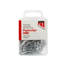 Paperclip Quantore 30mm rond 100 stuks zilver
