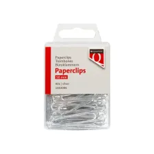Paperclip Quantore 50mm rond 40 stuks zilver