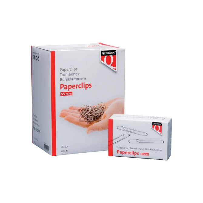 Paperclip Quantore R50 55mm lang 100 stuks
