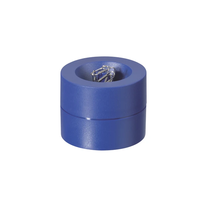 Papercliphouder MAUL Pro magnetisch Ø73x60mm blauw