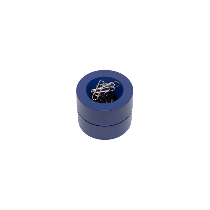 Papercliphouder MAUL Pro magnetisch Ø73x60mm blauw