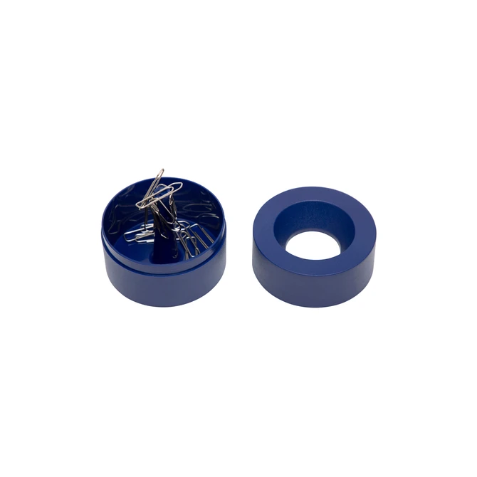 Papercliphouder MAUL Pro magnetisch Ø73x60mm blauw