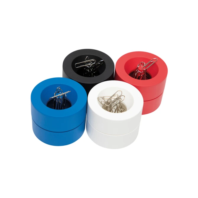 Papercliphouder MAULpro magnetisch recycled Ø73x60mm blauw