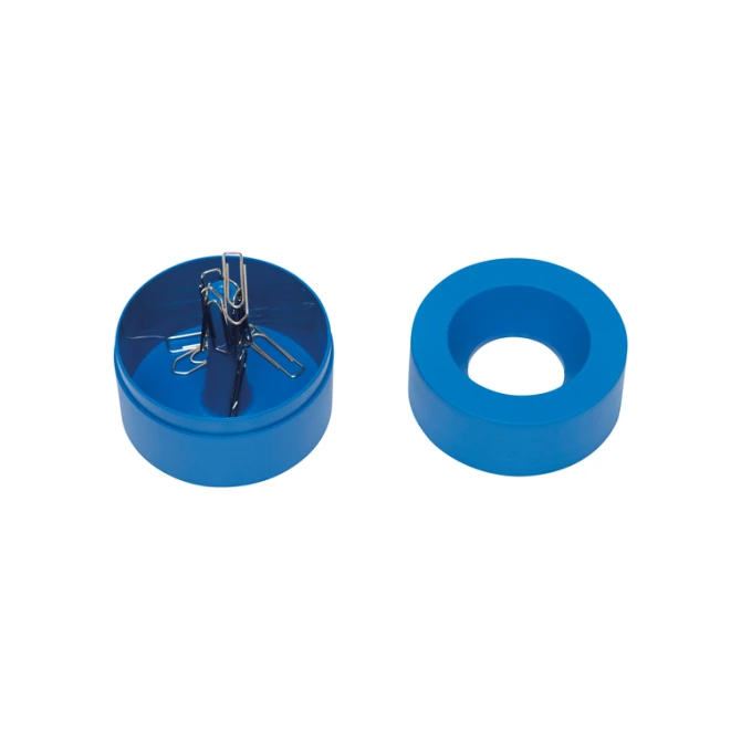 Papercliphouder MAULpro magnetisch recycled Ø73x60mm blauw