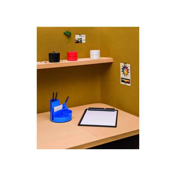 Papercliphouder MAULpro magnetisch recycled Ø73x60mm rood