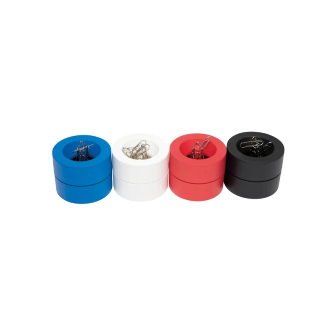 Papercliphouder MAULpro magnetisch recycled Ø73x60mm rood