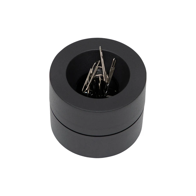Papercliphouder MAULpro magnetisch recycled Ø73x60mm zwart