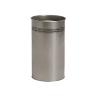 Papierbak BRASQ 21 liter rvs zilver