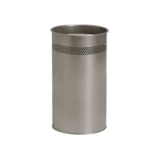 Papierbak BRASQ 21 liter rvs zilver