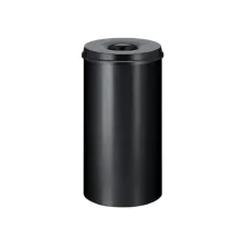 Papierbak met vlamdover Vepabins 50 liter 335mm zwart