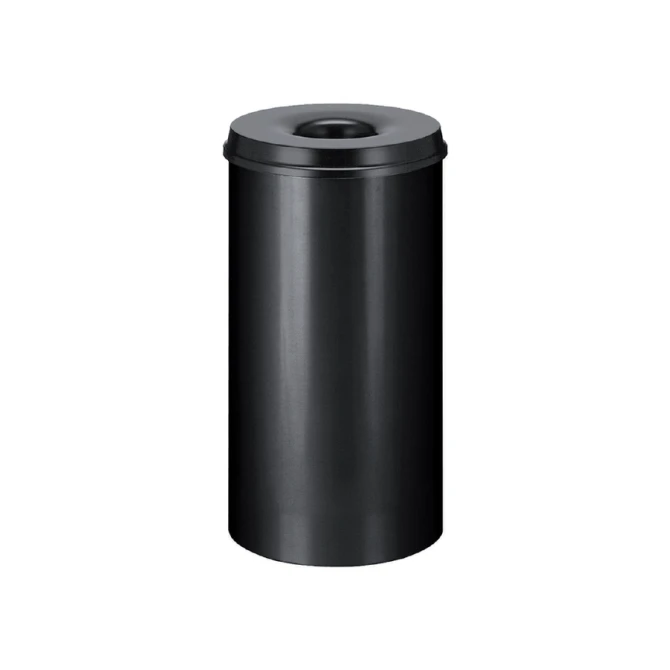 Papierbak met vlamdover Vepabins 50 liter 335mm zwart
